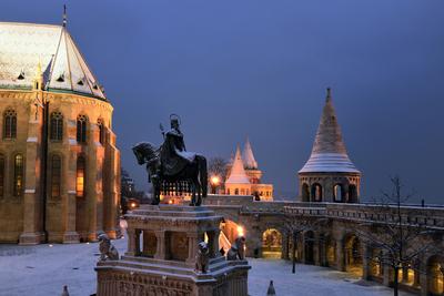 Budapest, Halászbástya-stock-foto