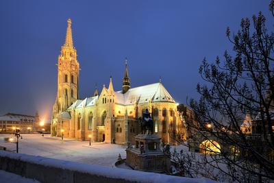 Budapest, Mátyás-templom-stock-foto