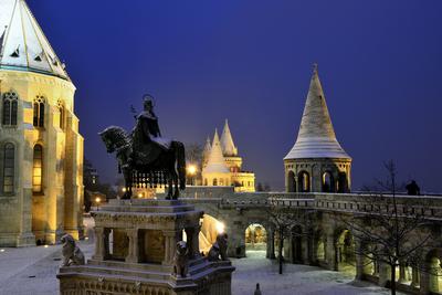Budapest, Halászbástya-stock-foto