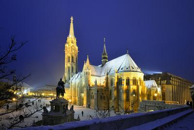 Budapest, Mátyás-templom-stock-foto