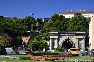 Budapest, Várhegy-alagút-stock-foto