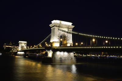 Budapest, Lánchíd-stock-foto