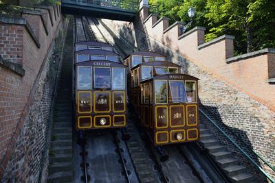 Budapest, Budavári Sikló-stock-foto