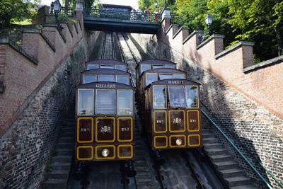 Budapest, Budavári Sikló-stock-foto