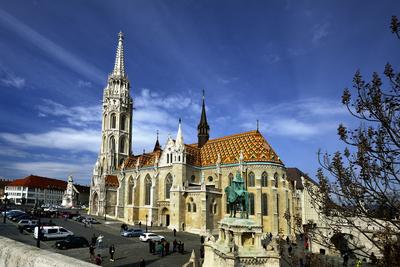 Budapest, Mátyás-templom-stock-foto