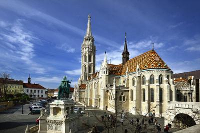 Budapest, Mátyás-templom-stock-foto
