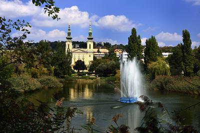 Budapest, Feneketlen-tó-stock-foto