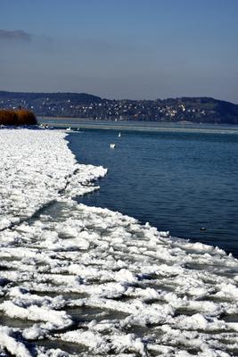Téli Balaton-stock-foto