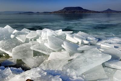 Téli Balaton-stock-foto