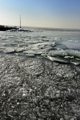 Téli Balaton-stock-foto