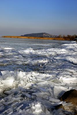 Téli Balaton-stock-foto