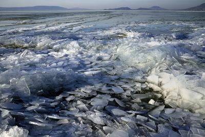 Téli Balaton-stock-foto