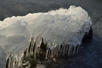 Téli Balaton-stock-foto