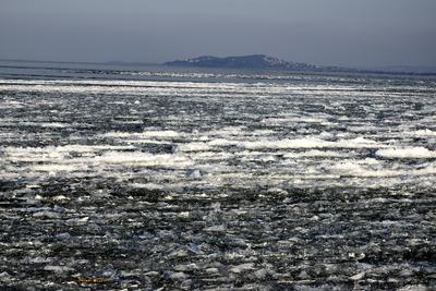 Téli Balaton-stock-foto
