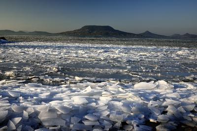 Téli Balaton-stock-foto