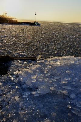 Téli Balaton-stock-foto