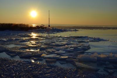 Téli Balaton-stock-foto