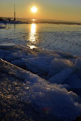 Téli Balaton-stock-foto