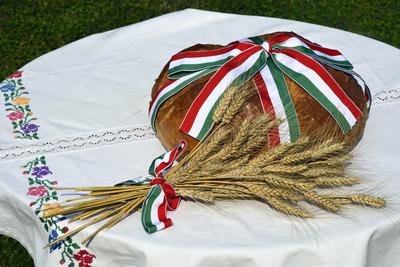 Új kenyér augusztusban.-stock-foto