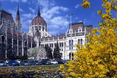 Budapest, Országház (Parlament)-stock-foto