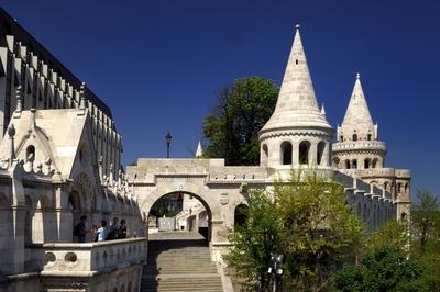 Budapest, Halászbástya-stock-foto