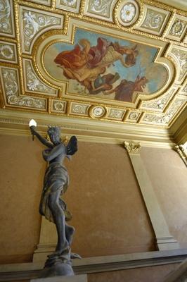 Budapest, Saxlehner-palota (Postamúzeum)-stock-foto