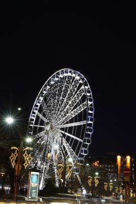 Erzsébet téri óriáskerék-stock-foto
