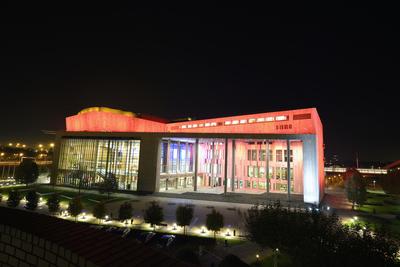 Budapest, Művészetek Palotája (Müpa)-stock-foto