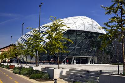 Budapest, Bálna kulturális központ-stock-foto