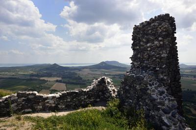 Csobánc vára-stock-foto