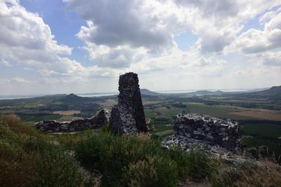 Csobánc vára-stock-foto