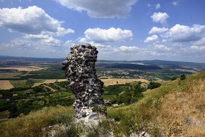 Csobánc vára-stock-foto