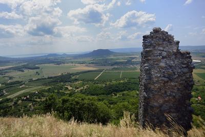 Csobánc vára-stock-foto