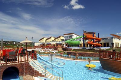 A balatonfüredi Annagora Aquapark.-stock-foto