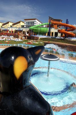 A balatonfüredi Annagora Aquapark.-stock-foto