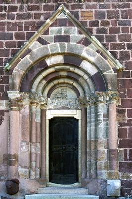 Felsőörsi prépostsági templom. A Balaton-környék legjelentősebb román-kori épülete a felsőörsi prépostsági templom.-stock-foto