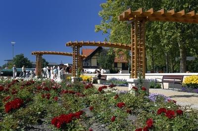 Balatonfüred, Tagore sétány-stock-foto