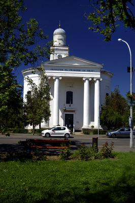 Mezőtúri református nagytemplom-stock-foto