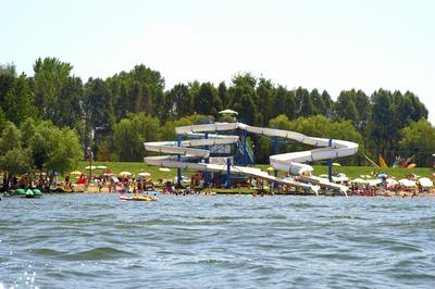 Tisza-tó strand, Abádszalók-stock-foto