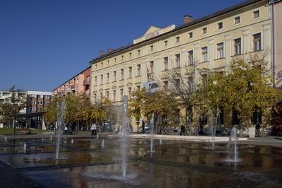 Damjanich János Múzeum, Szolnok belvárosa-stock-foto