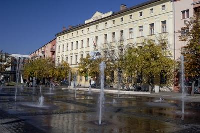 Damjanich János Múzeum, Szolnok belvárosa-stock-foto