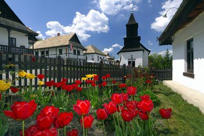 Hollókő-stock-foto
