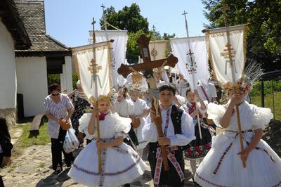Hollókő-stock-foto