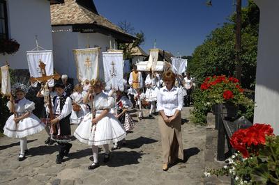 Hollókő-stock-foto