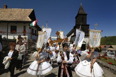 Hollókő-stock-foto