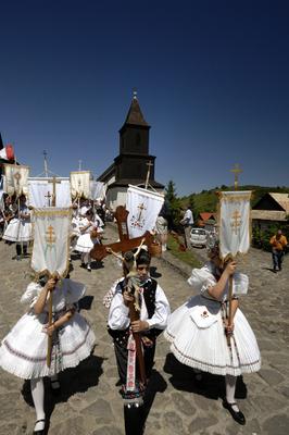 Hollókő-stock-foto