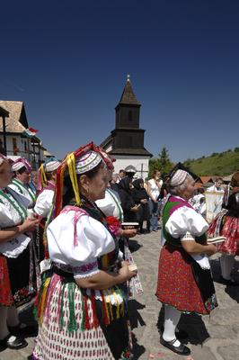 Hollókő-stock-foto