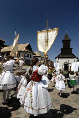 Hollókő-stock-foto