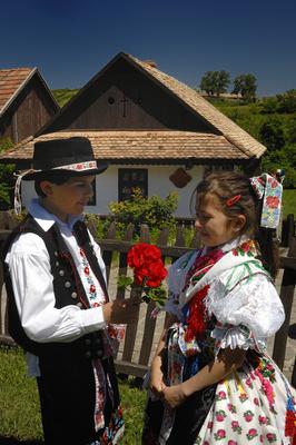 Hollókő-stock-foto