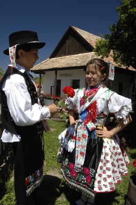 Hollókő-stock-foto